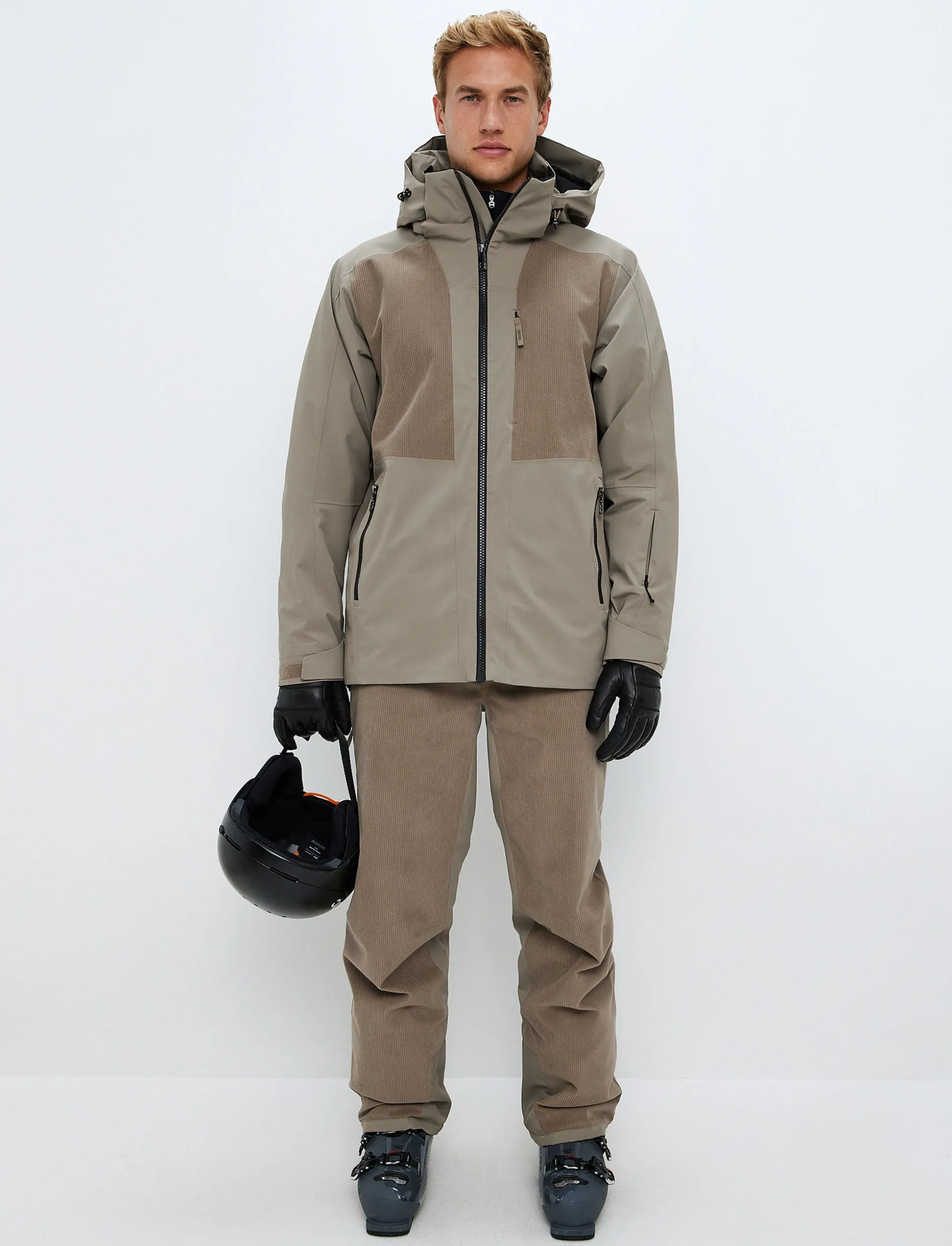 Andrew Cord Ski Jacket - Beige