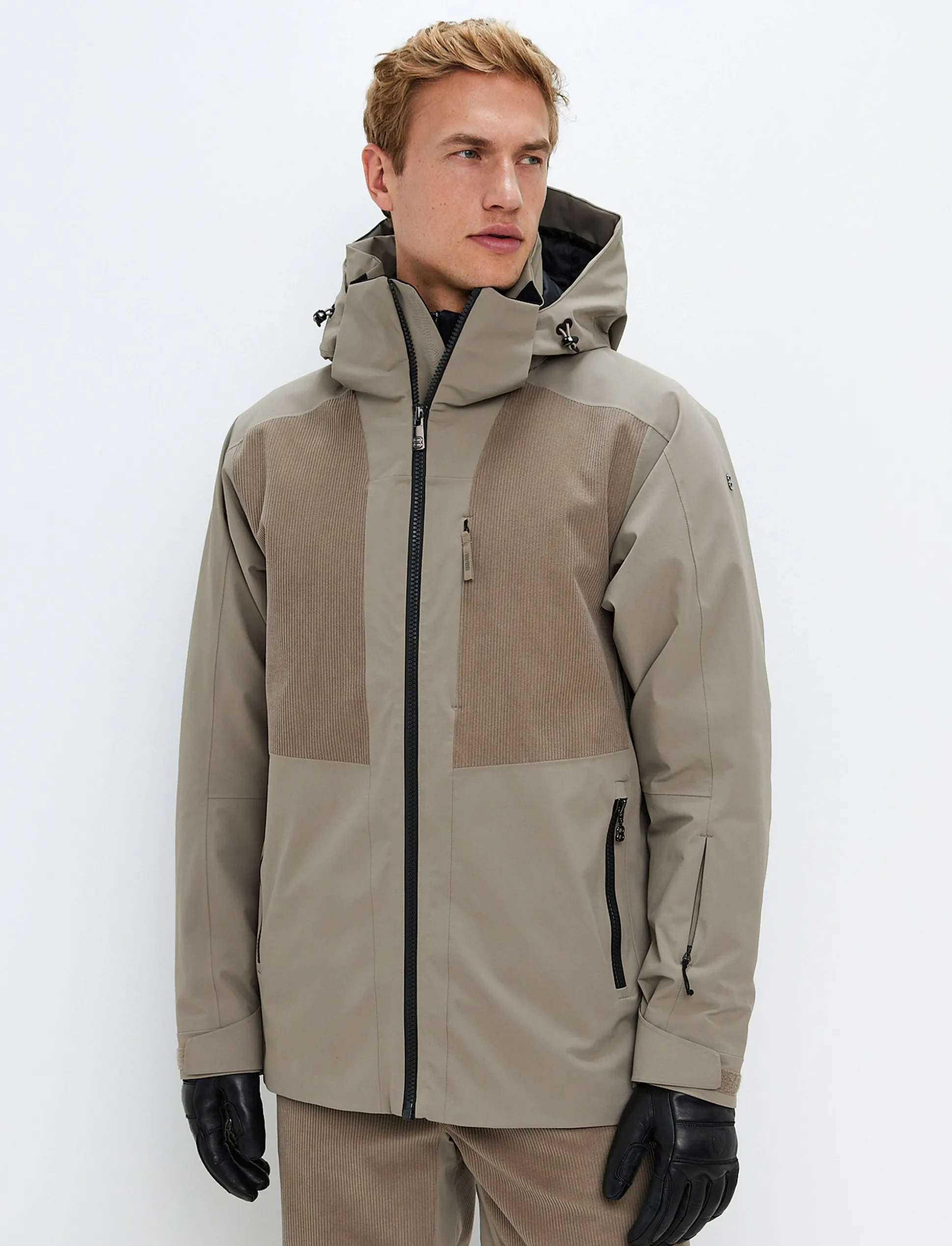 Andrew Cord Ski Jacket - Beige
