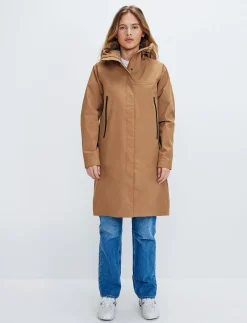 Angela 3L Coat - Camel Brown
