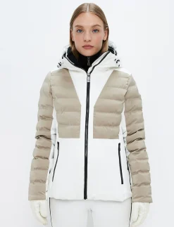 Audrey W Ski Jacket - Blanc/Lt Beige