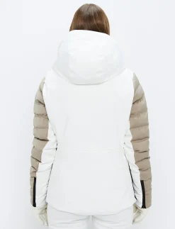 Audrey W Ski Jacket - Blanc/Lt Beige