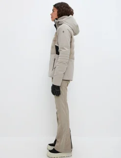 Clarice W Cord Ski Jacket - Lt Beige