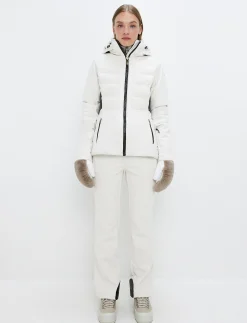 Clarice W Cord Ski Jacket - Winter White