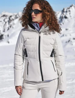 Clarice W Cord Ski Jacket - Winter White