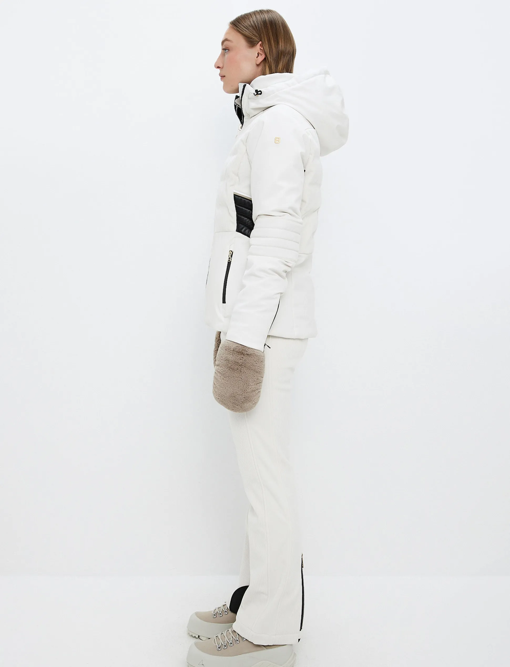 Clarice W Cord Ski Jacket - Winter White