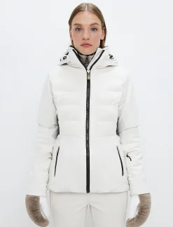 Clarice W Cord Ski Jacket - Winter White