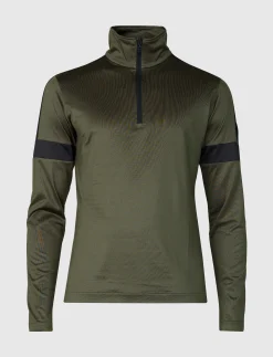 Dino 1/2 Zip Sweat - Army Green