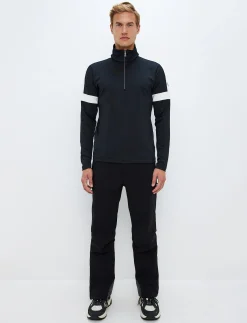Dino 1/2 Zip Sweat - Black/White