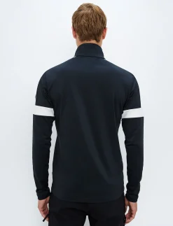 Dino 1/2 Zip Sweat - Black/White