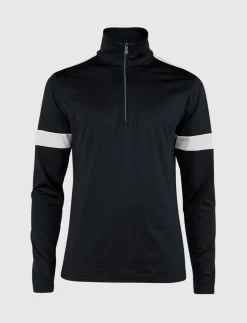Dino 1/2 Zip Sweat - Black/White
