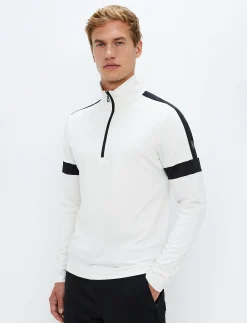 Dino 1/2 Zip Sweat - Blanc