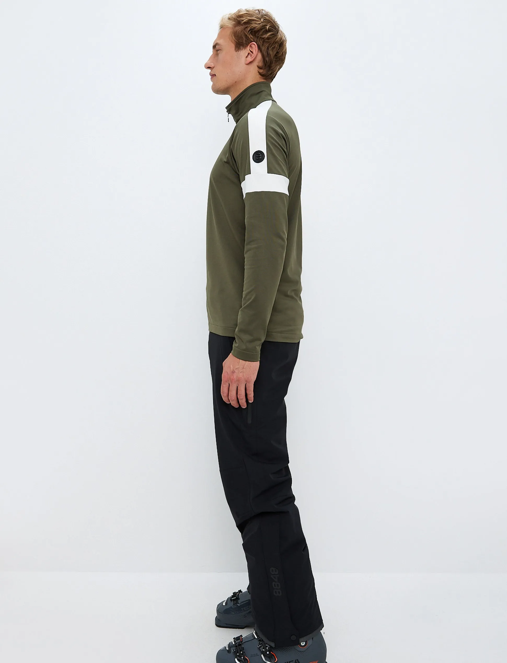 Dino 1/2 Zip Sweat - Royal Green