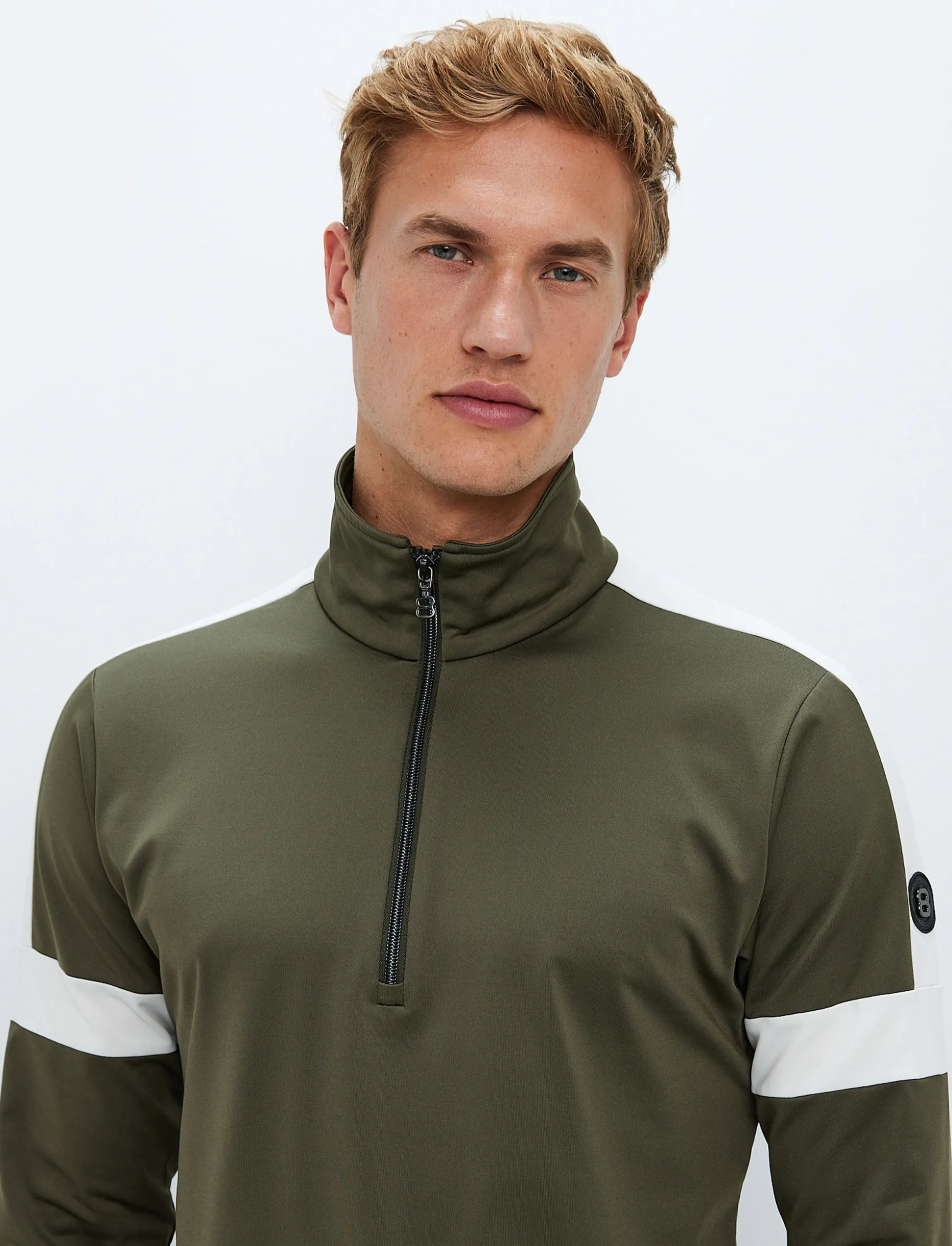 Dino 1/2 Zip Sweat - Royal Green