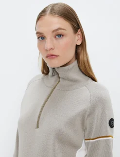 Ember W Merino Sweat - Lt Beige