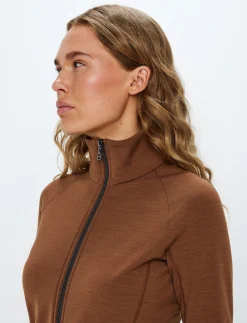 Hallie W Wool Sweat - Cashmere Brown