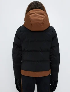Harlow W Ski Jacket - Black/Cashmere Brown