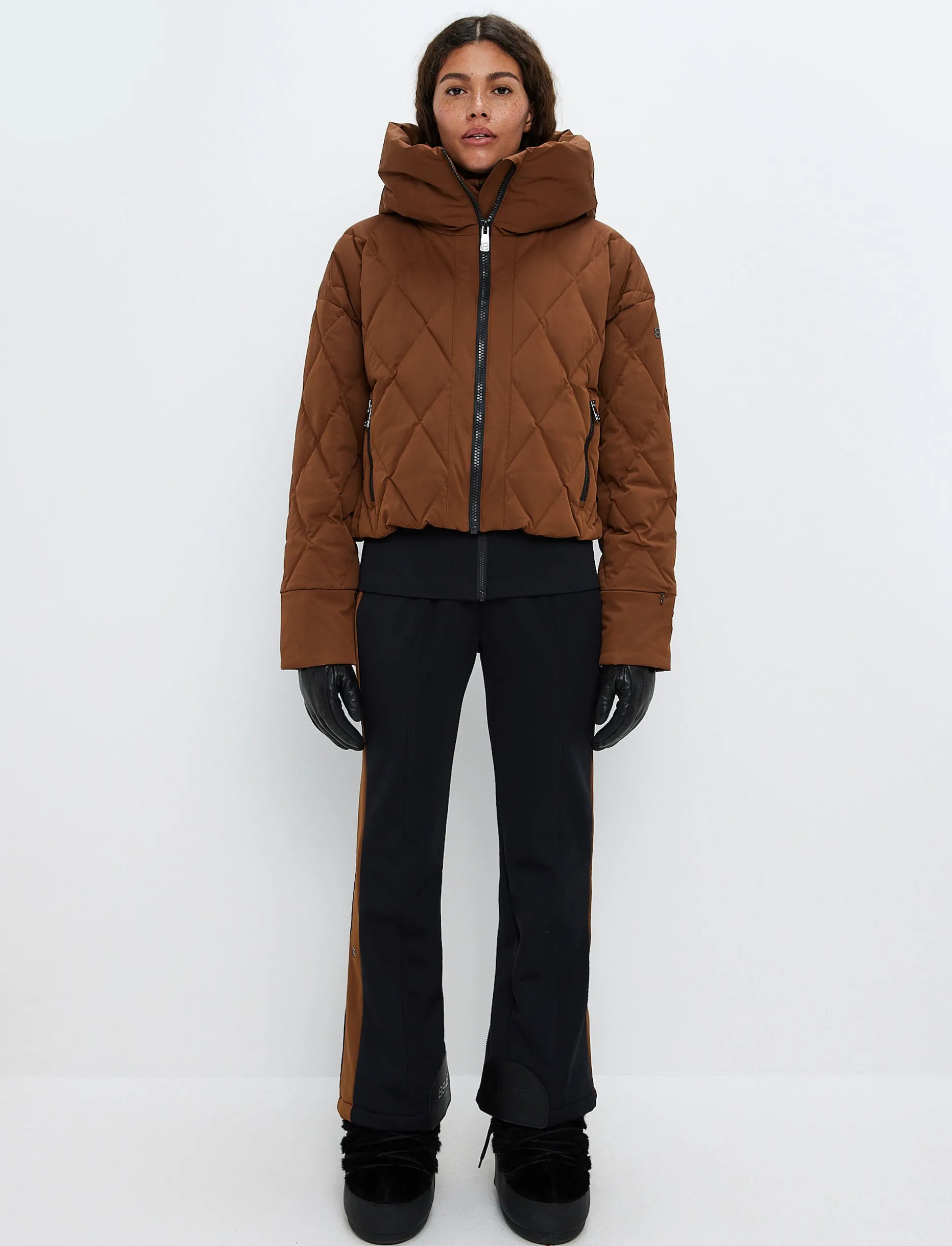 Hildi W Ski Puffer - Cashmere Brown