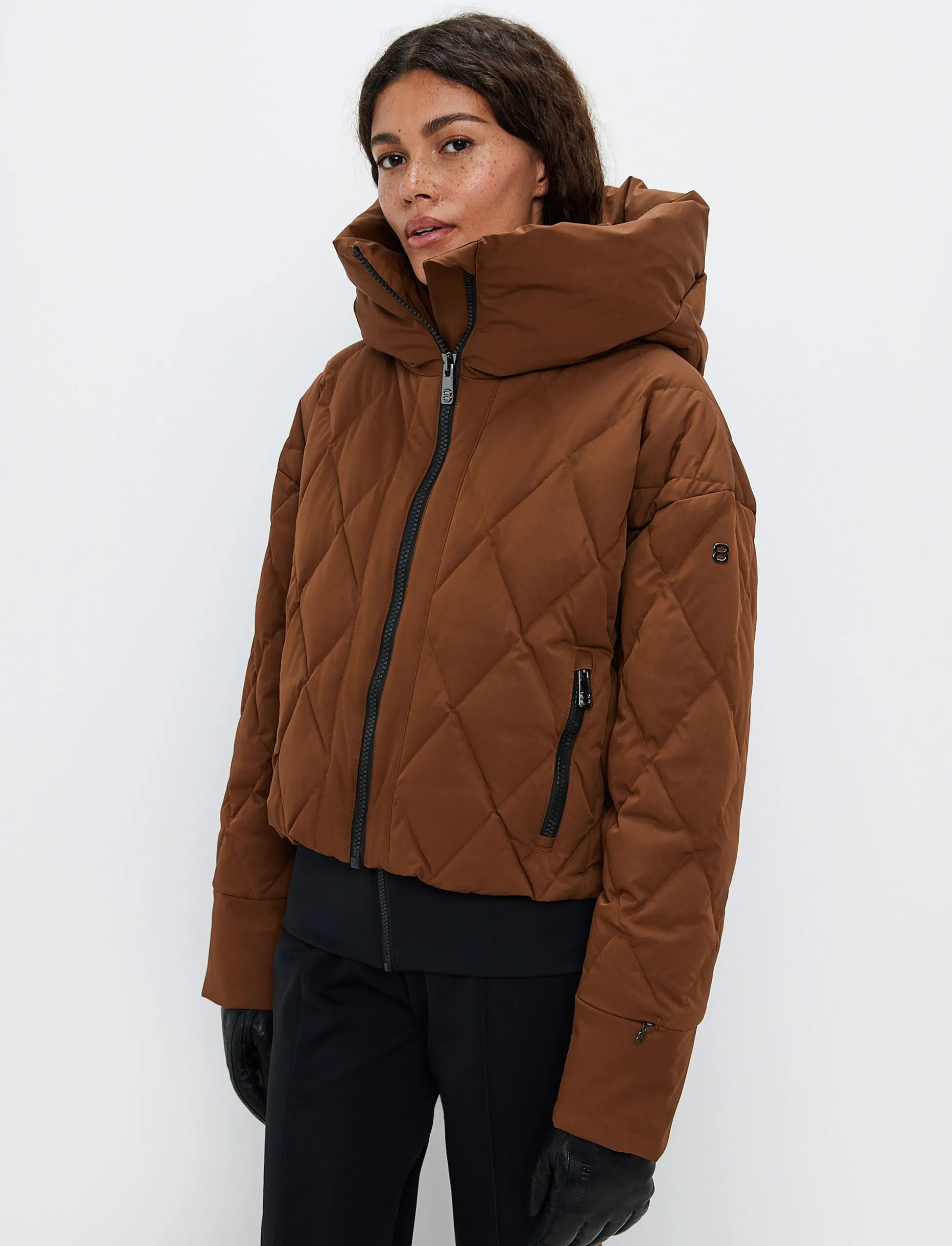 Hildi W Ski Puffer - Cashmere Brown
