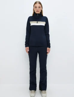 Lexie W Sweat - Navy/Lt Beige