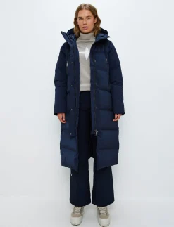 Lilly W Down Coat - Navy