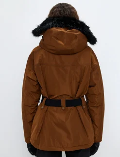Perla W Ski Jacket - Cashmere Brown