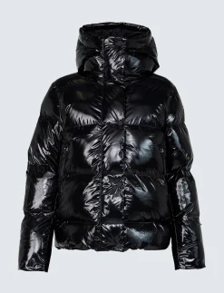 Saga Jr Ski Jacket - Black Glossy