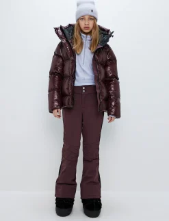 Saga Jr Ski Jacket - Dk Burgundy