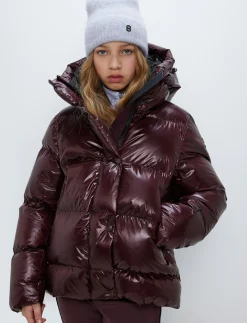 Saga Jr Ski Jacket - Dk Burgundy
