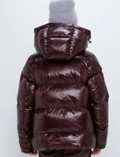 Saga Jr Ski Jacket - Dk Burgundy