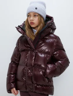 Saga Jr Ski Jacket - Dk Burgundy