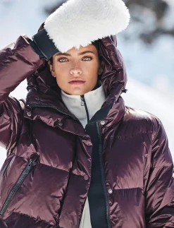 Sarah W Ski Down Jacket - Dk Burgundy
