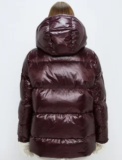 Sarah W Ski Down Jacket - Dk Burgundy